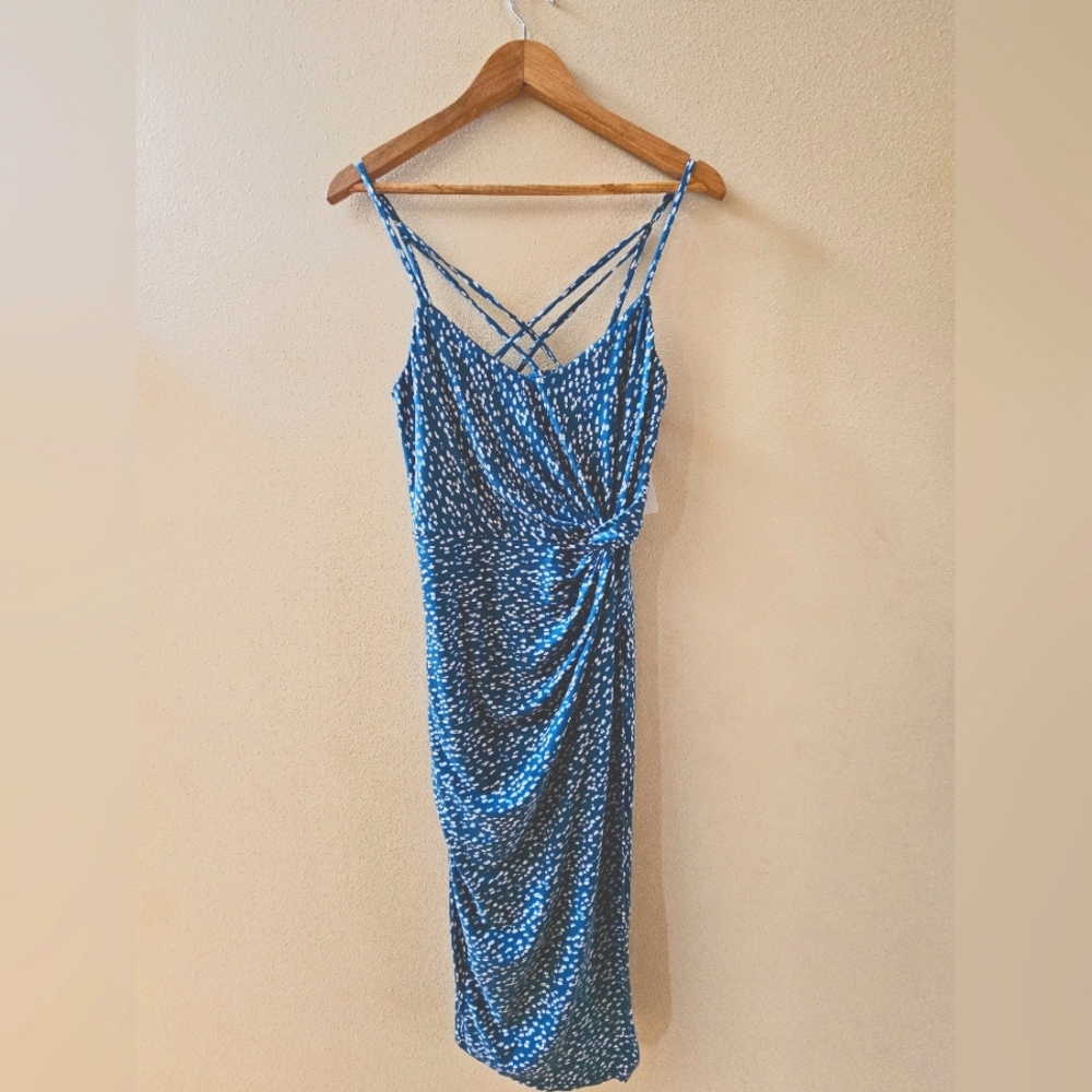 NINE BRITTON Valencia Knit Fitted Midi Dress size small